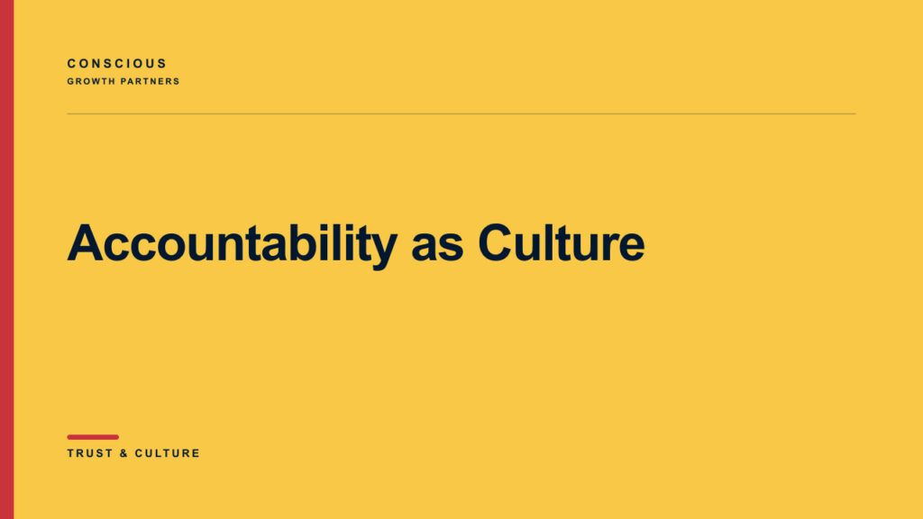 Editorial graphic for Building a Culture of Conscious Accountability